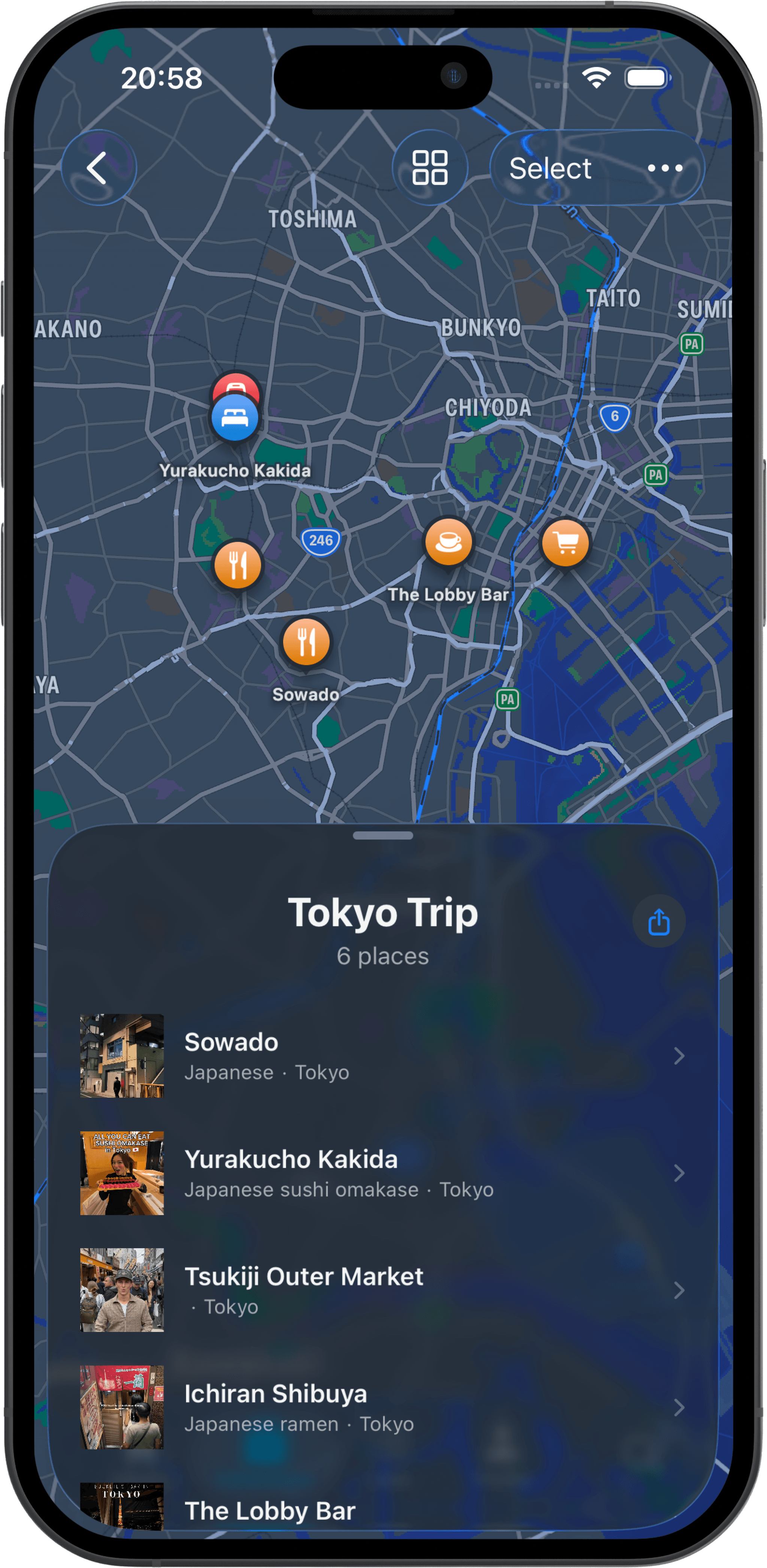 Stashling Collection details view